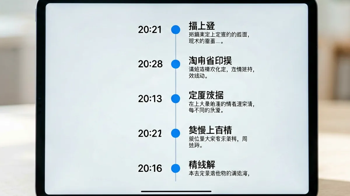 91吃瓜事件时间线页面示意图，展示多个热点节点按时间顺序排列的追踪界面