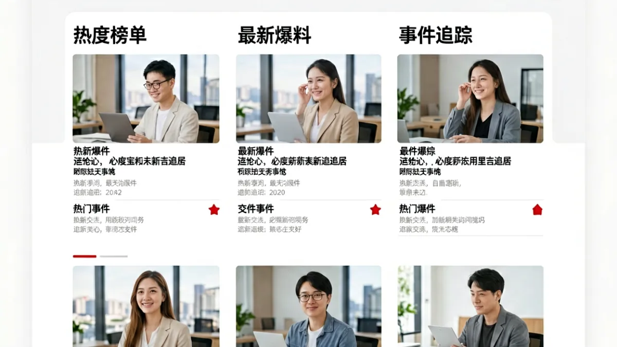 91吃瓜网首页界面展示，用户正在浏览热门吃瓜事件与最新爆料内容